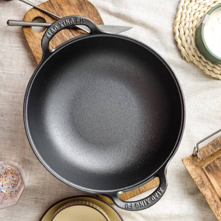 Uncoated Cast Iron Pot with Two Handles Pot Only 1
