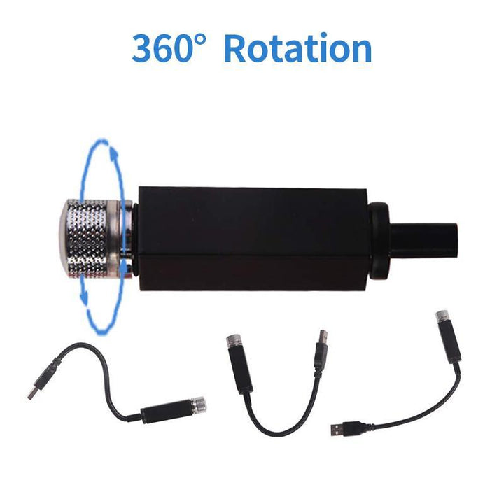 USB Star Projector Night Light for Car and Room Rotating 1