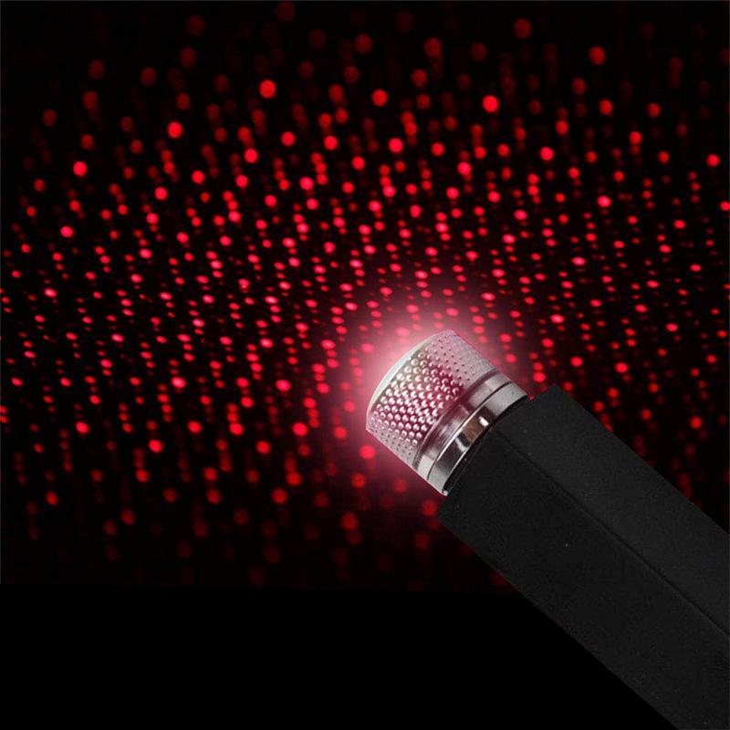 USB Star Projector Night Light for Car and Room Rotating 3