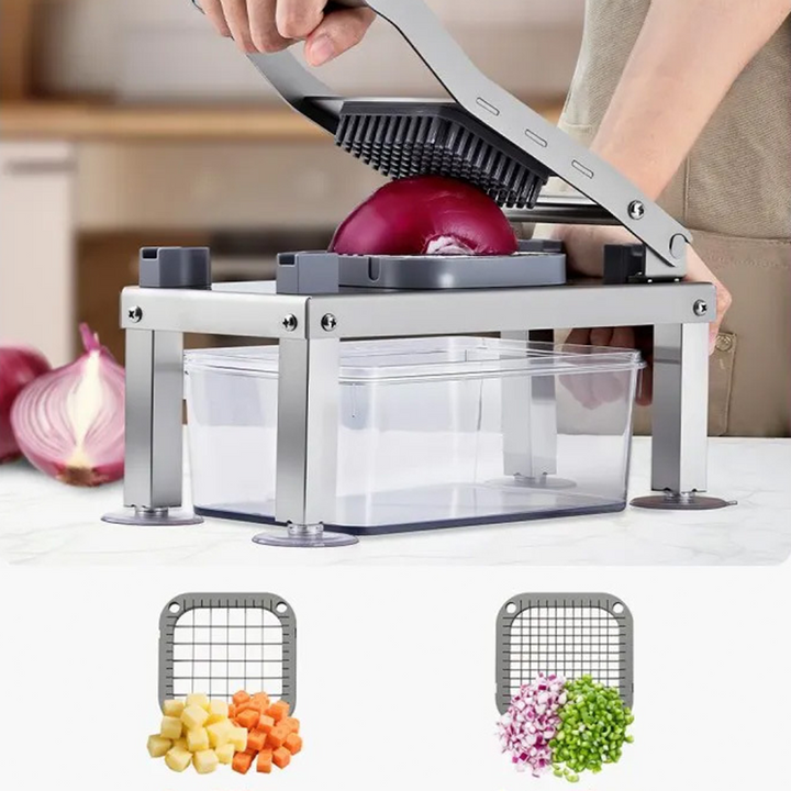 Vegetable Chopper with 55.8 oz Container Stainless Steel Set of 2 5