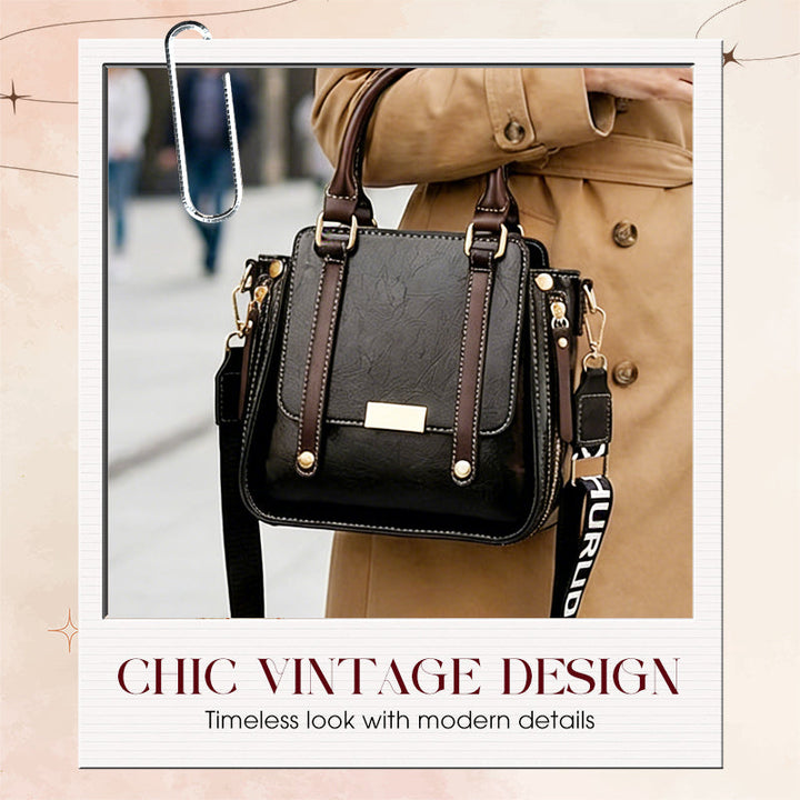 Vintage Crossbody Handbag PU 8.3 x 4.3 x 8.3 Inches 2