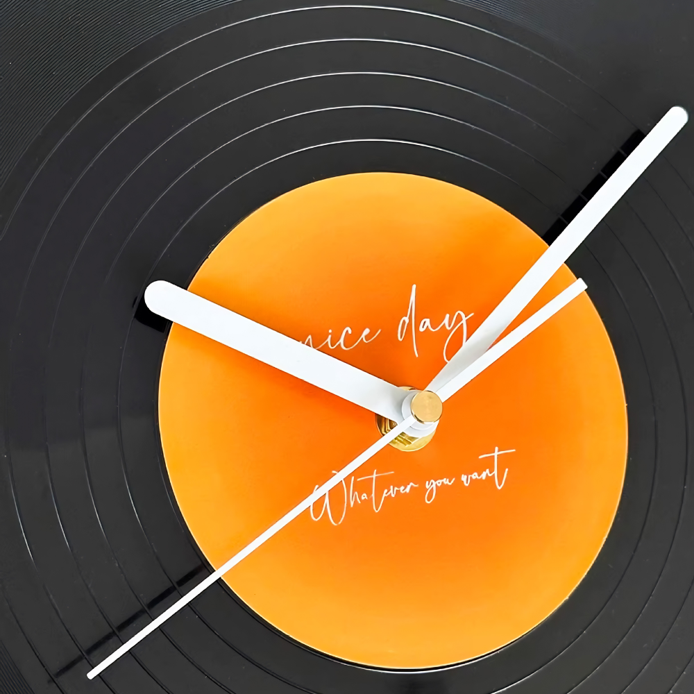 Vinyl Record Clock 11.8 in with Tabletop Stand 4