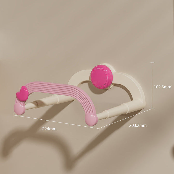 Wall Basin Rack Expandable 8.8 x 8 Inch No Drill Pink 1