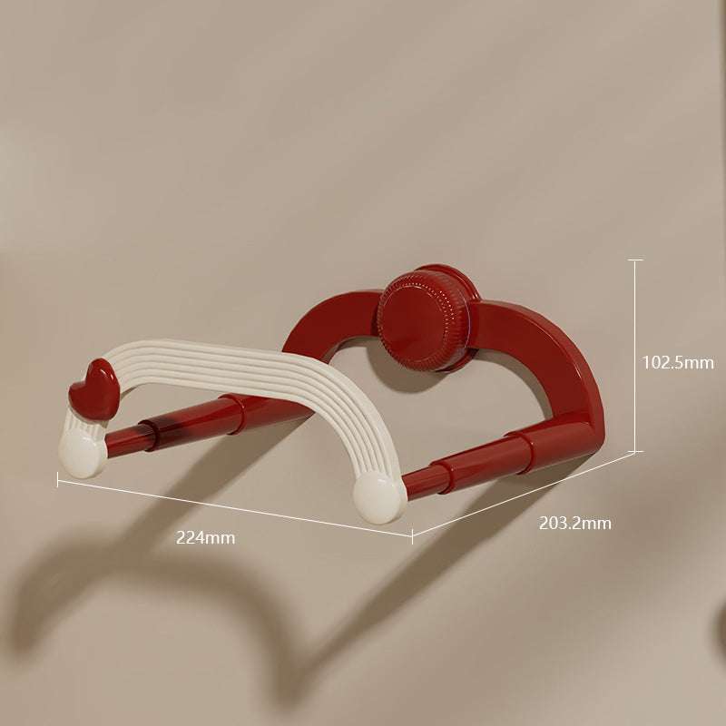 Wall Basin Rack Expandable 8.8 x 8 Inch No Drill Red 1