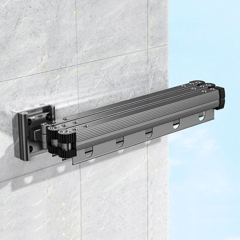 Wall Mounted Drying Rack Folding Suction Mount 13.4 to 40.2 Inch 1 Section 13.4 Inches 1
