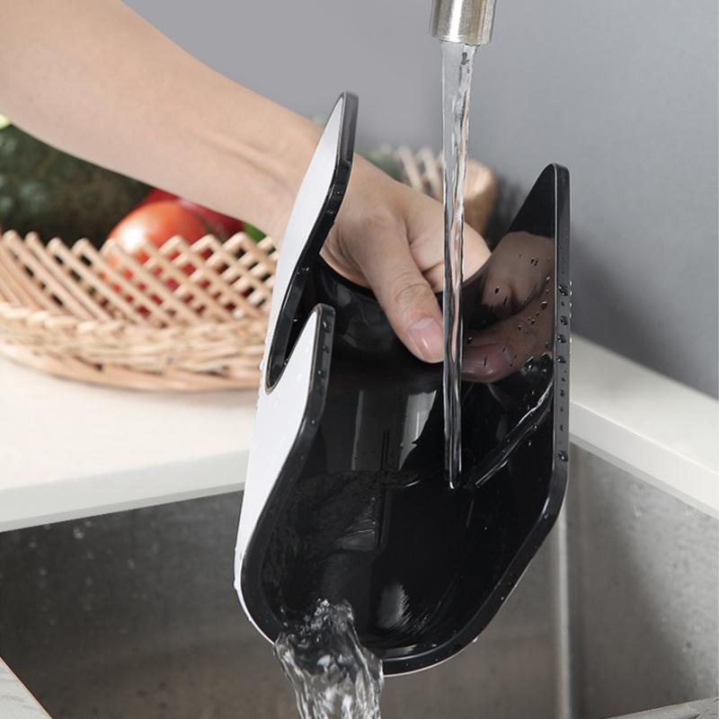 Wall Mounted Pot Lid Rack with 4 Hooks No Drill 6.4 x 8 Inch 5