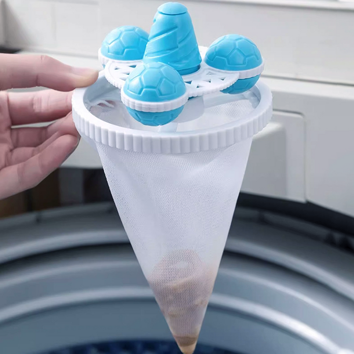 Washing Machine Lint Catcher Floating Mesh 3.7 x 6.3 Inch 3