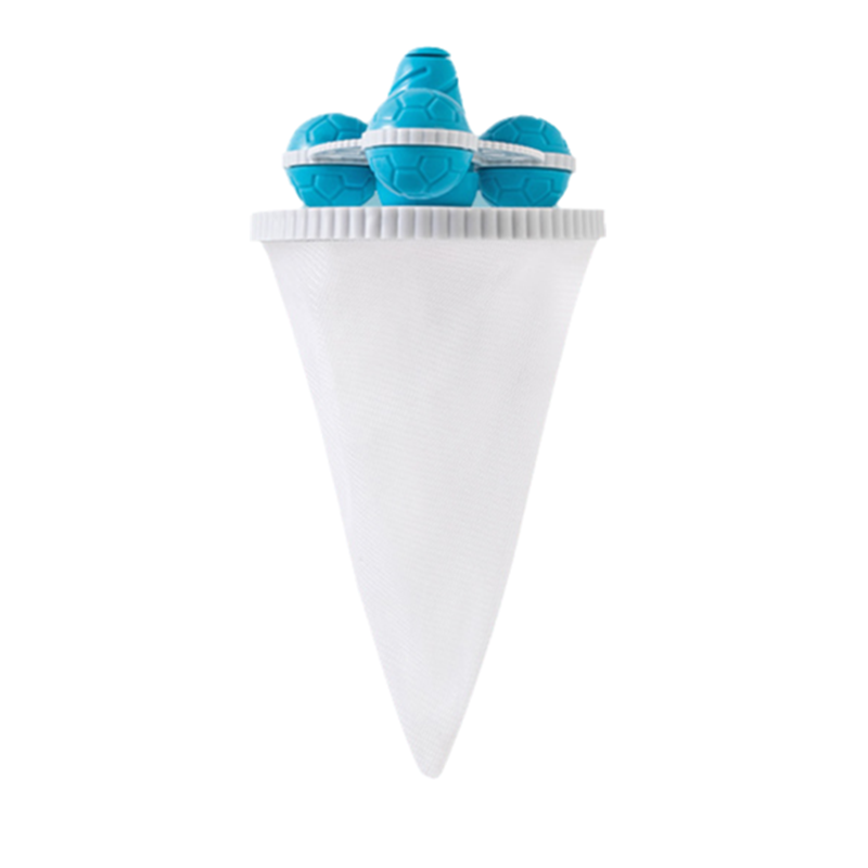 Washing Machine Lint Catcher Floating Mesh 3.7 x 6.3 Inch Blue 1