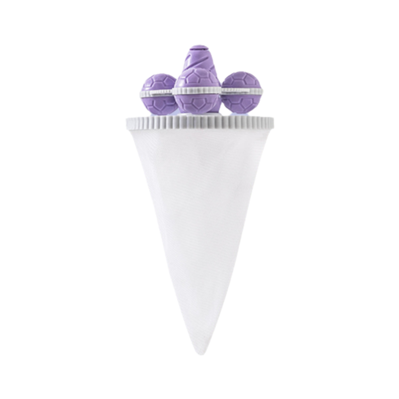 Washing Machine Lint Catcher Floating Mesh 3.7 x 6.3 Inch Purple 1