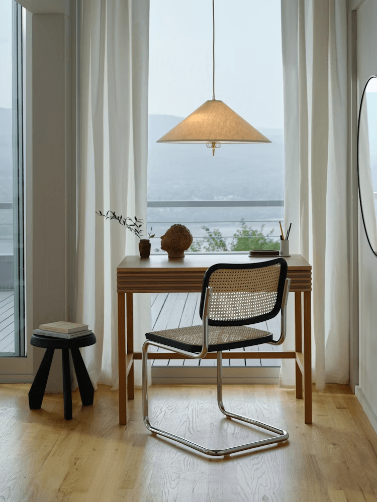 Wide Cone Pendant Light Gold Finial 24.8 in 2