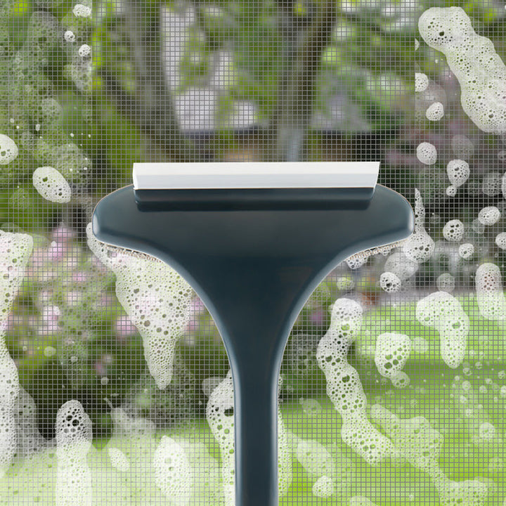 Window Screen Brush and Squeegee 2 in 1 18.1 Inch 7
