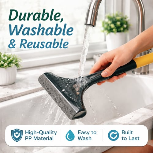 Window Screen Cleaning Brush 2 in 1 Wet and Dry Set of 2 5