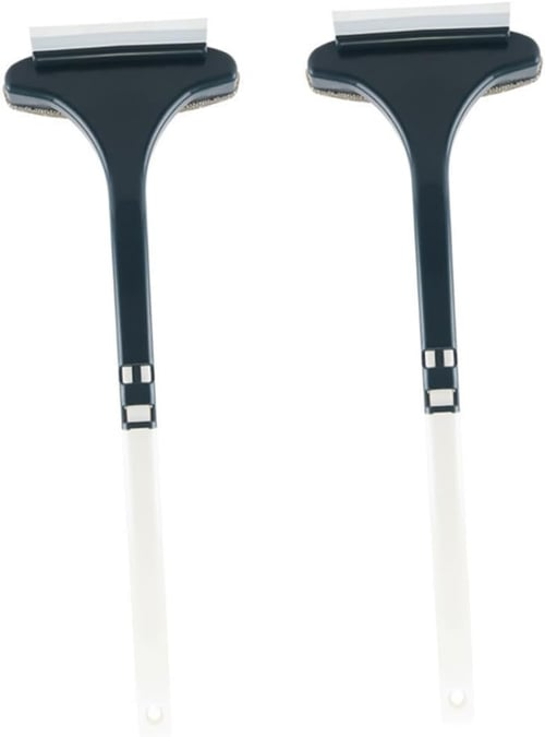 Window Screen Cleaning Brush 2 in 1 Wet and Dry Set of 2 White Green 1