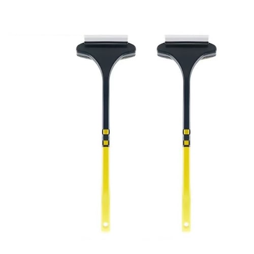 Window Screen Cleaning Brush 2 in 1 Wet and Dry Set of 2 Yellow Green 1
