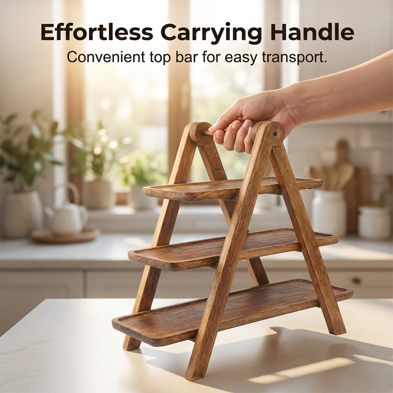 Wooden Serving Tray Stand 3 Tier 6