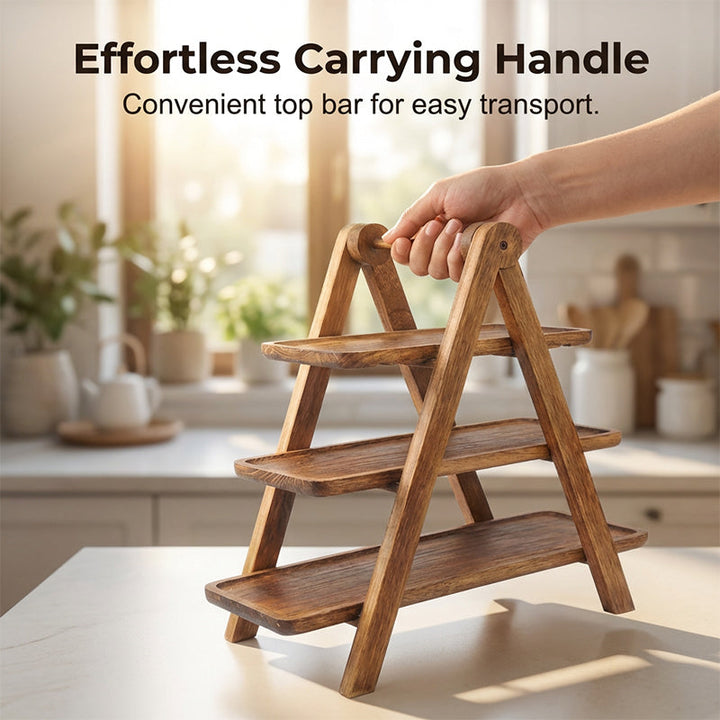 Wooden Serving Tray Stand 3 Tier 6
