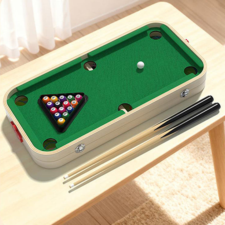 Wooden Tabletop Game 6 in 1 with Billiards 20 x 11 inch 3