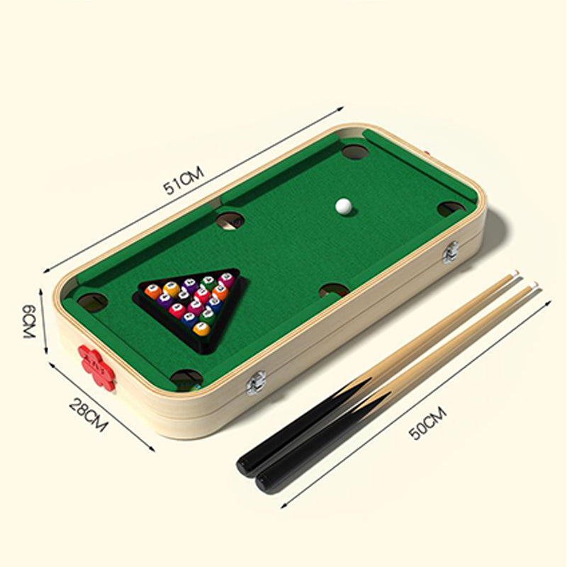 Wooden Tabletop Game 6 in 1 with Billiards 20 x 11 inch 6